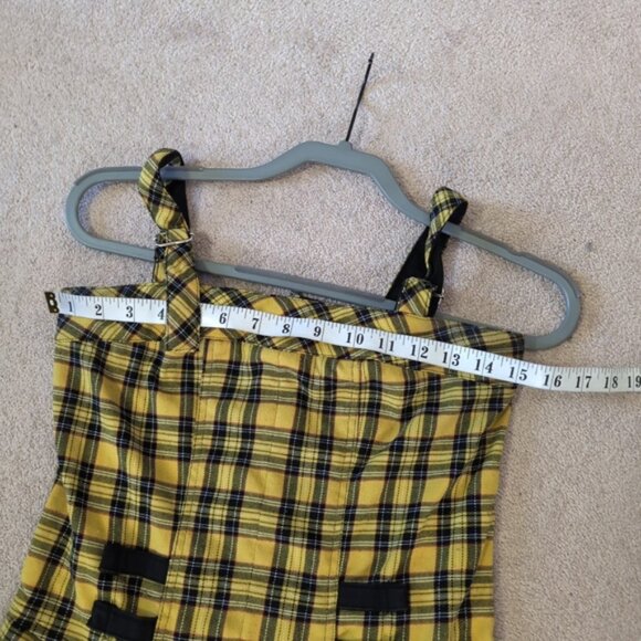 Tripp NYC Y2K 90s Whismigoth Punk Plaid Dark Academia Schoolgirl Lolita Dress XS - Picture 6 of 8